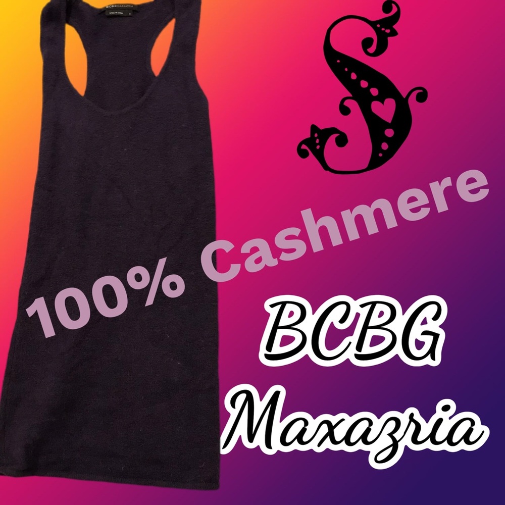100% Cashmere Purple Tank Top
